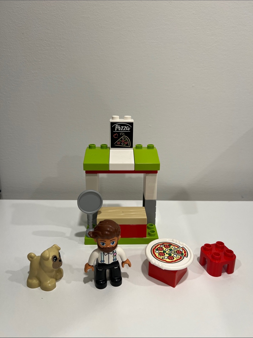 LEGO DUPLO Pizza Stand with Man & Dog Minifigure - Shop - 10927 - Toddler